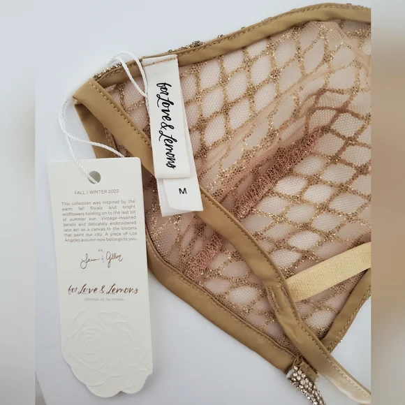 For Love and Lemons Glitter Bralette BNWT (M) - Picture 7 of 10